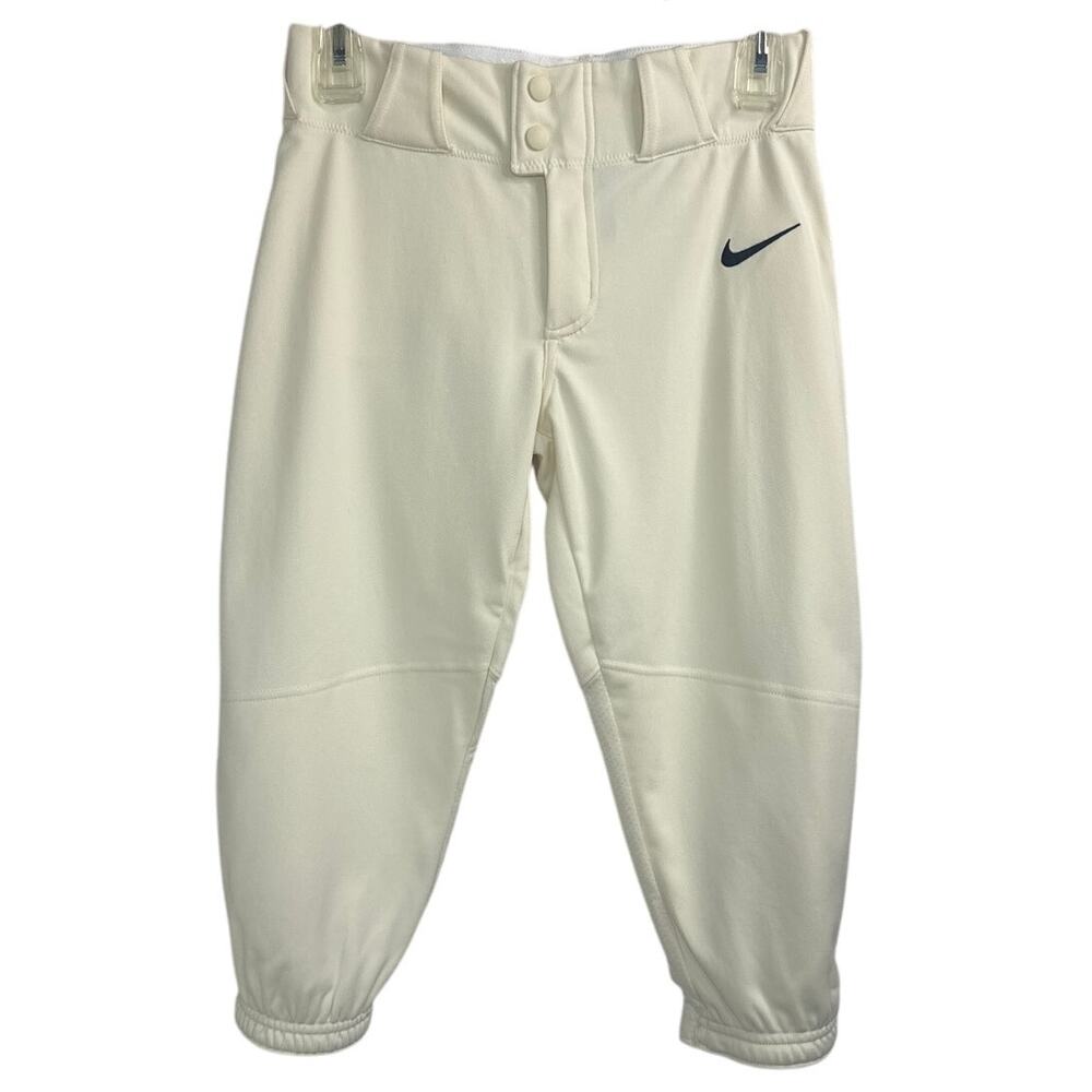 NWT Nike Vapor Select Cream Baseball/Softball Pants Kids Size Large (BQ6421-120)